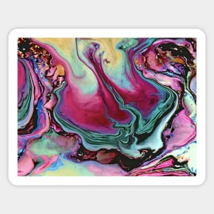 Colorful abstract marble Sticker